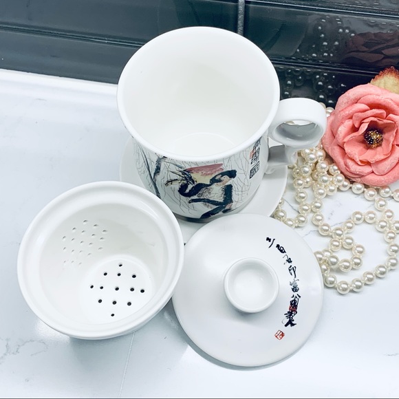 Teavana Capuchin Monkey Ceramic Porcelain Tea Mug - Picture 12 of 12